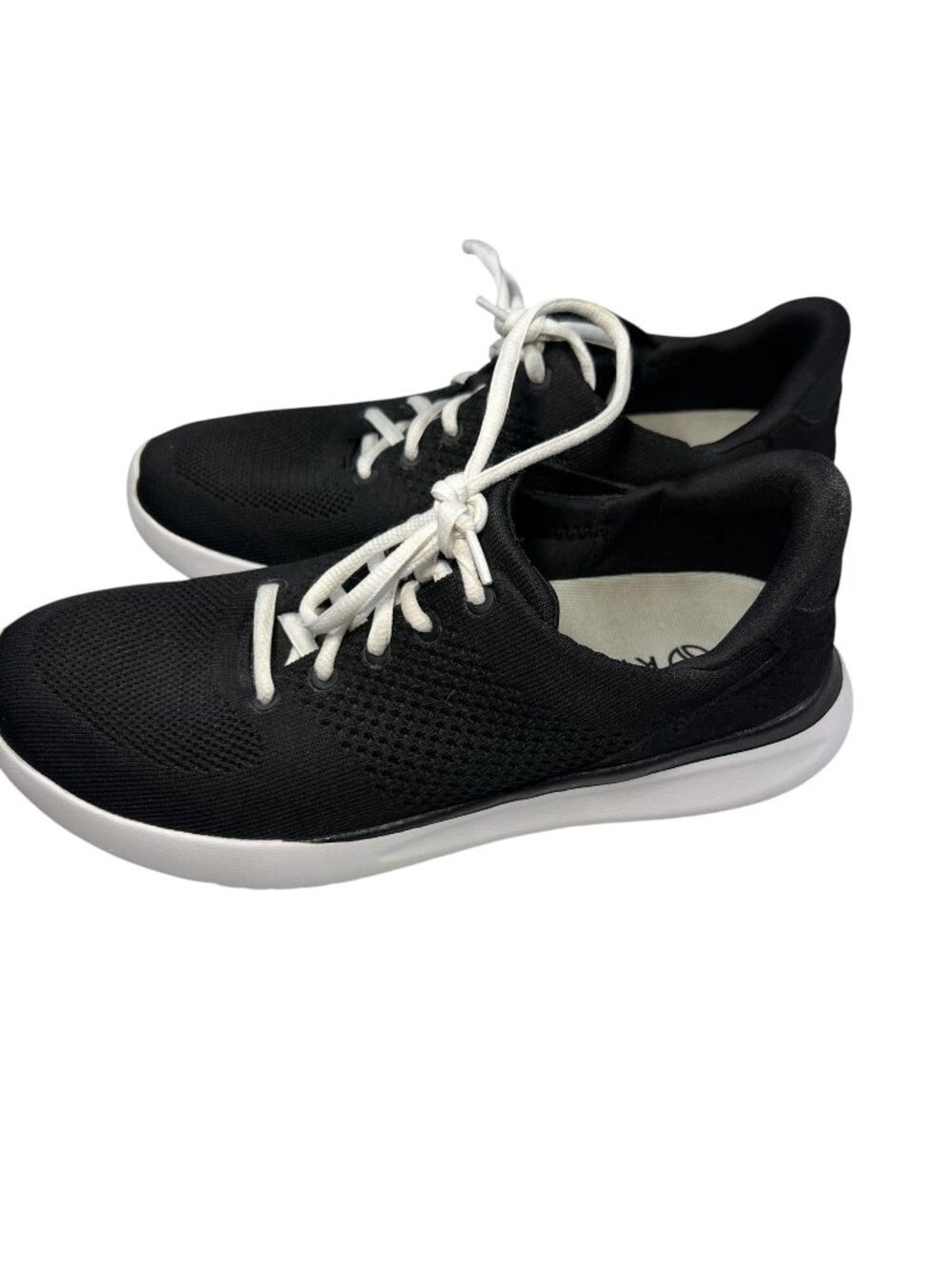 Kizik Lima Sneakers Shoes Hands Free Black White Mens Size 8.5 Womens Size 10